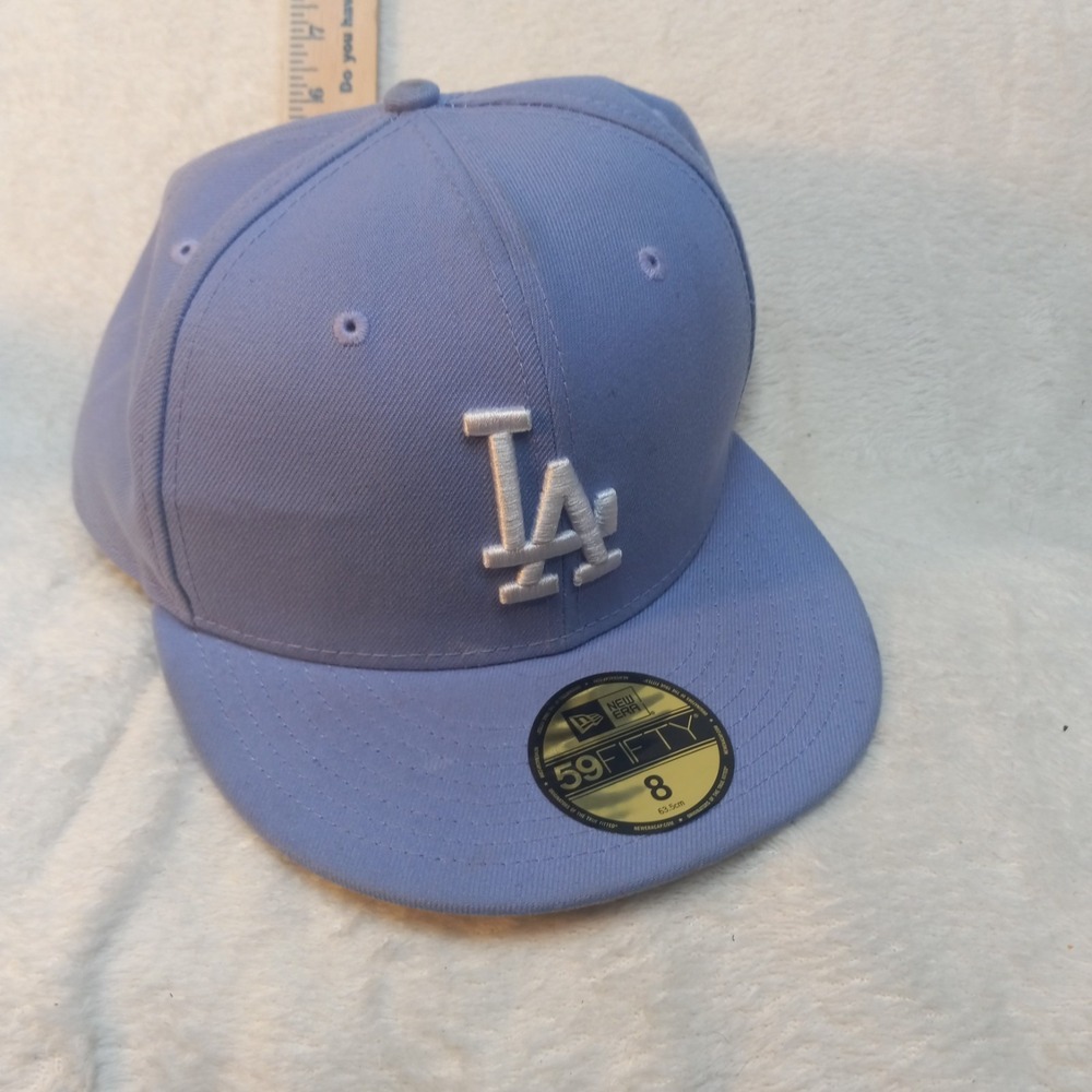 LA Dodgers 59FIFTY New Era Fitted Hat Size 8 MLB Mens Cap On-Field Auth NWT